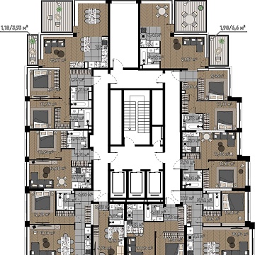 Москва, Берзарина улица, д.37 Объявление 3-к квартира, 75.74м2, 11/16 эт