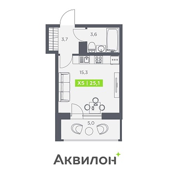 Санкт-Петербург, Головнина бульвар, д.4стр1 Объявление Студия, 25.1м2, 11/13 эт