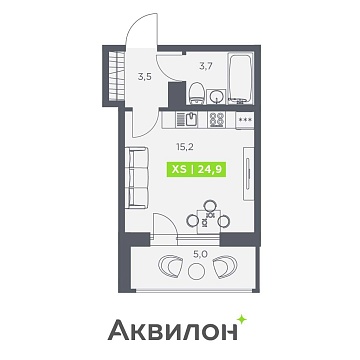 Санкт-Петербург, Головнина бульвар, д.4стр1 Объявление Студия, 24.9м2, 13/13 эт