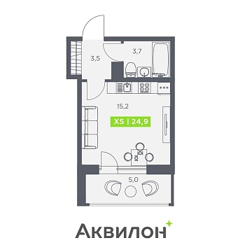 Санкт-Петербург, Головнина бульвар, д.4стр1 Объявление Студия, 24.9м2, 11/13 эт