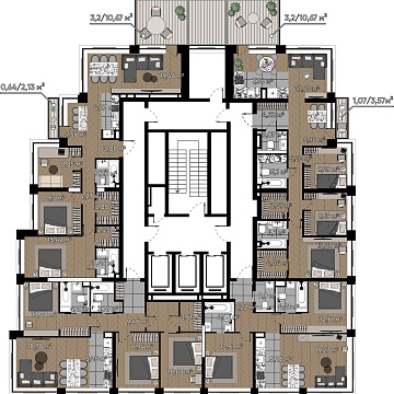 Объявление 4-к квартира, 86.95м2, 17/20 эт