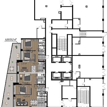 Объявление 3-к квартира, 87.66м2, 1/25 эт