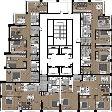 Объявление 4-к квартира, 81.64м2, 23/25 эт