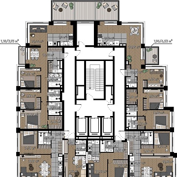 Объявление 4-к квартира, 99.99м2, 13/16 эт