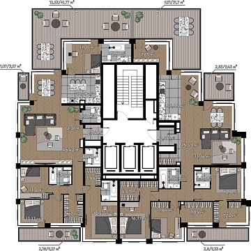 Объявление 5-к квартира, 167.43м2, 15/16 эт