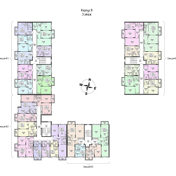 Объявление 2-к квартира, 59.05м2, 3/4 эт