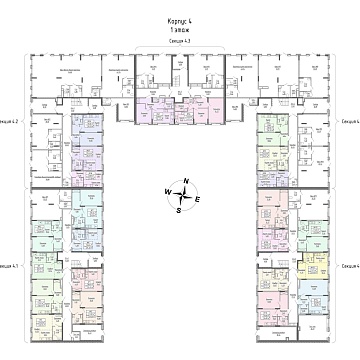 Объявление 1-к квартира, 34.3м2, 1/4 эт