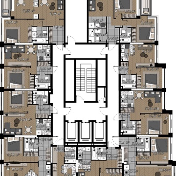Объявление 2-к квартира, 51.22м2, 9/16 эт